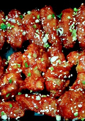 A picture of Korean Fried Chicken (Bonchon Chicken).