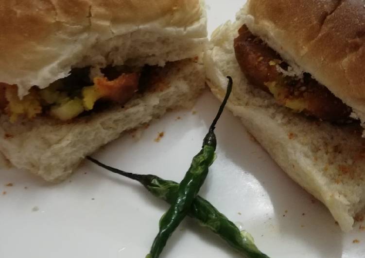 Indian burger or vada pav