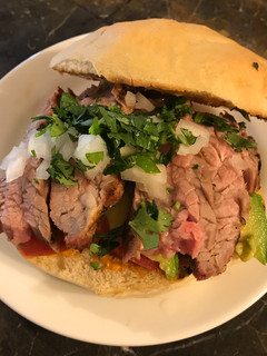 A picture of Steak Sandwiches with Chipotle Secret Sauce.