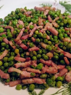 Una foto de Guisantes con bacon