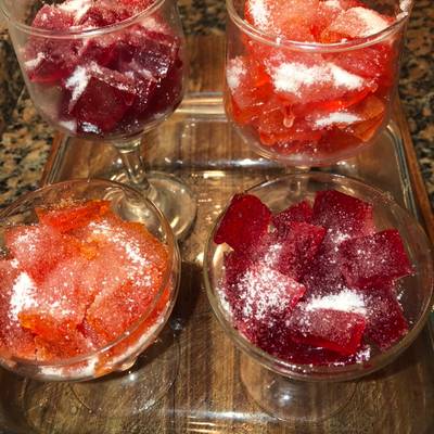 Gomitas caseras de naranja y frutilla?? Receta de graciela_gauna.?-  Cookpad