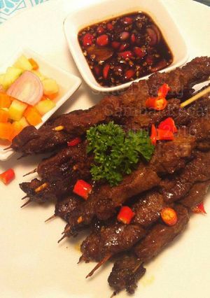 Foto resep Sate Sapi Dengan Sambal Kecap