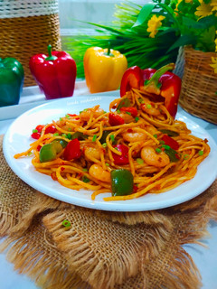 Foto resep Spaghetti Paprika Pedas Istimewa