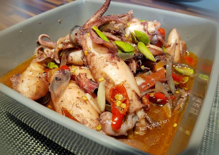 Cumi sotong pedas, Ala Nyi Iteung