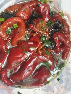 O poză a rețetei Salată de ardei copți.