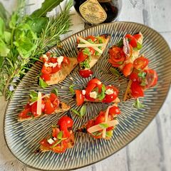 A picture of Bruschetta.