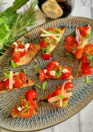 A picture of Bruschetta.