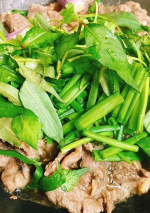 Hình của món Bò Xào Xì Dầu.