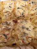Flammekueche with Blue Cheese