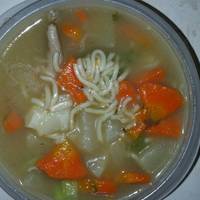 Sopa de pollo con fideos chinos - 79 recetas caseras- Cookpad