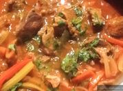 Una foto de carne posta