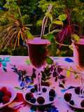 Viola’s smoothie con banane, mirtilli e lamponi
