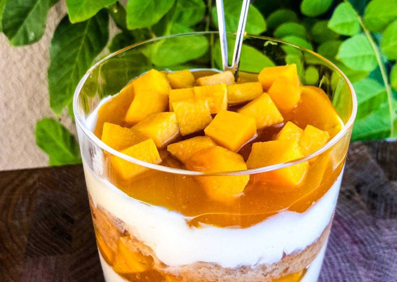 Tiramisú de mango