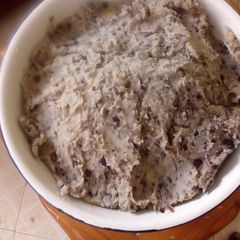 A picture of Mashed black bean.