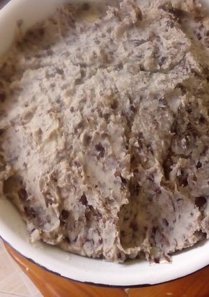 A picture of Mashed black bean.