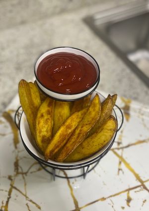 صورة لوصفة أصابع البطاطا المشويه😋