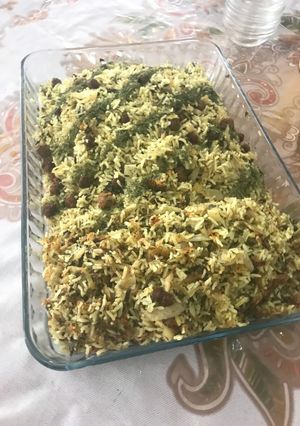 عکسی از دستور کلم پلو شیرازی