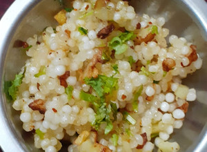 A picture of Sabudana khichdi.
