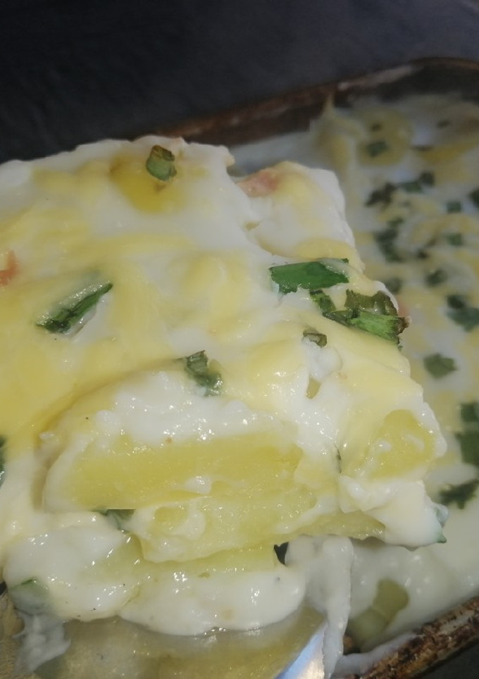 Una foto de Papas a la crema light