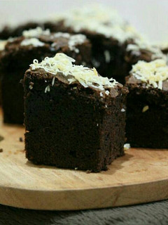 Foto resep Fudgy Dark Choco Brownies 🍫🍫