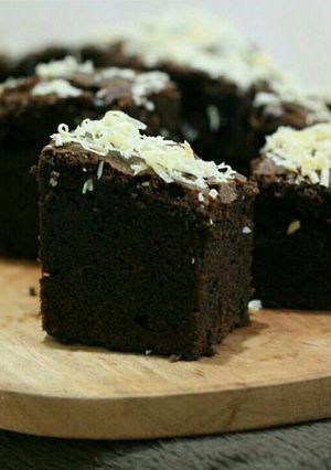 Foto resep Fudgy Dark Choco Brownies 🍫🍫