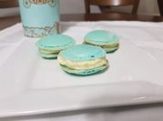 Una foto de macarons harina de almendra