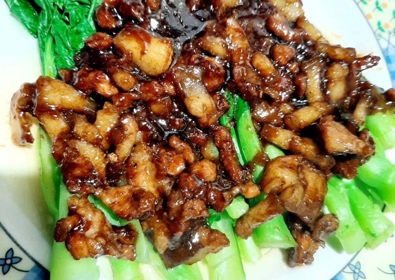 #131 Sawi manis siram bak NON HALAL #sawimanis #b2