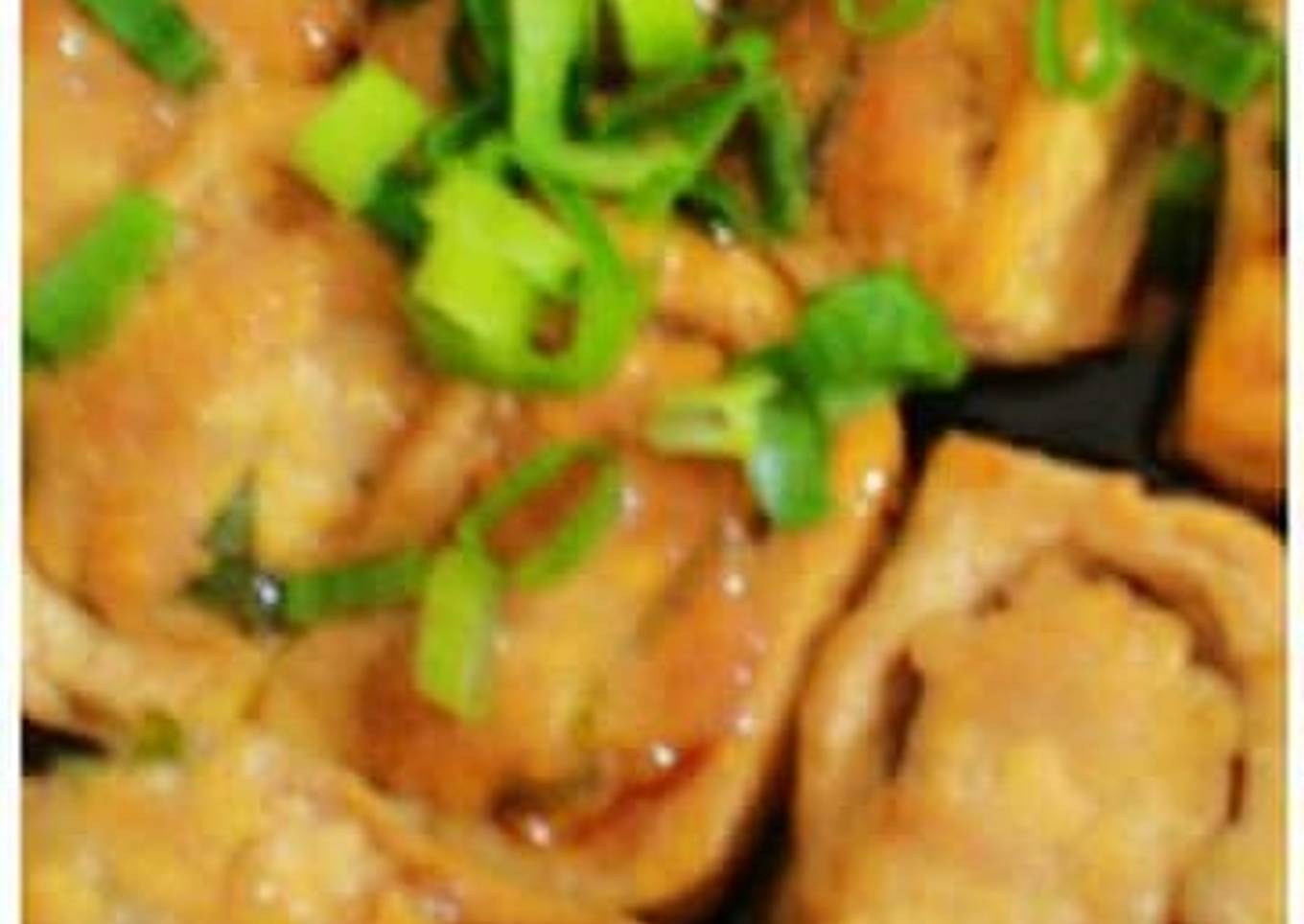 Pork Stuffed Toffu in Soy Sauce