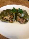 Stuffed Peppers with Sausage and Melty Cheese