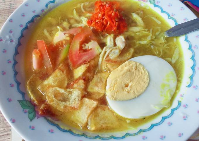 Soto Ayam Tanpa Santan