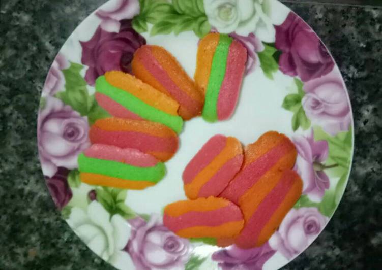 Cara termudah untuk Tips EnakLidah Kucing Pelangi wangi Nastar