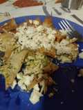 Chilaquiles verdes con pollo