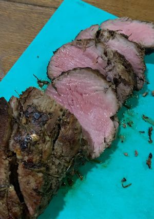 Foto resep Grilled steak with herbs butter