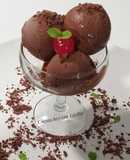Helado de chocolate elaborado con la Monsieur Cuisine Plus