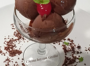 Foto principal de Helado de chocolate elaborado con la Monsieur Cuisine Plus