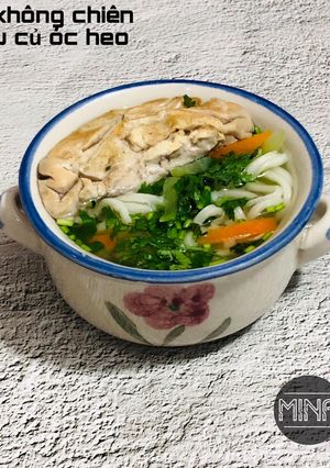 Hình của món Mì không chiên rau củ óc heo-ăn dặm.