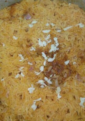 A picture of Jollof rice.