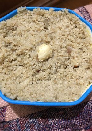 A picture of Roti ka churma.