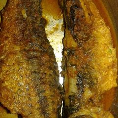 A picture of Fish curry(macher jhal).