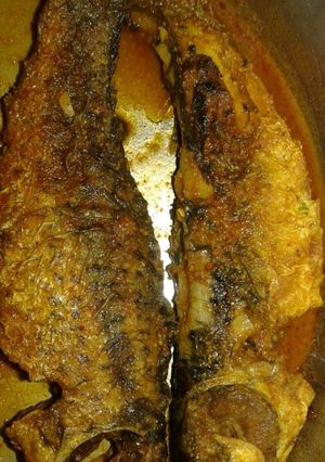 A picture of Fish curry(macher jhal).