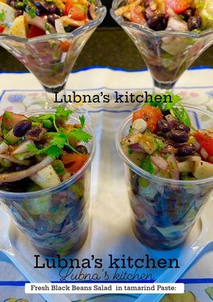 A picture of Fresh Black Beans Salad in tamarind Paste:.