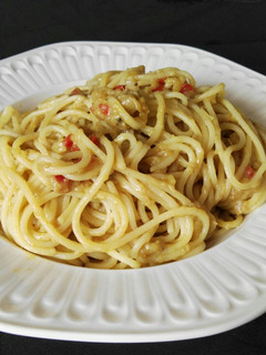 Una foto de Spaghetti con salsa de plátano al curry