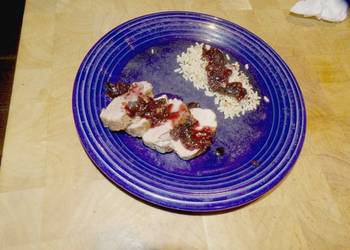 Easiest Way to Cook Yummy Sous Vide Pork Tenderloin with Cherry Sauce
