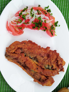 Una foto de Pescado frito