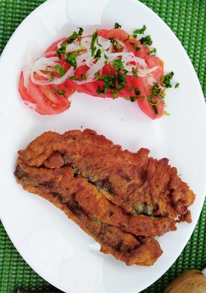 Una foto de Pescado frito