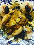 Chicken with Couscous Moroccan Style