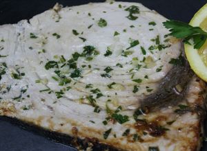 Una foto de Pez espada o emperador a la plancha. Receta fácil y rica