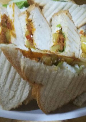 صورة لوصفة ساندويتش التونه المحمص