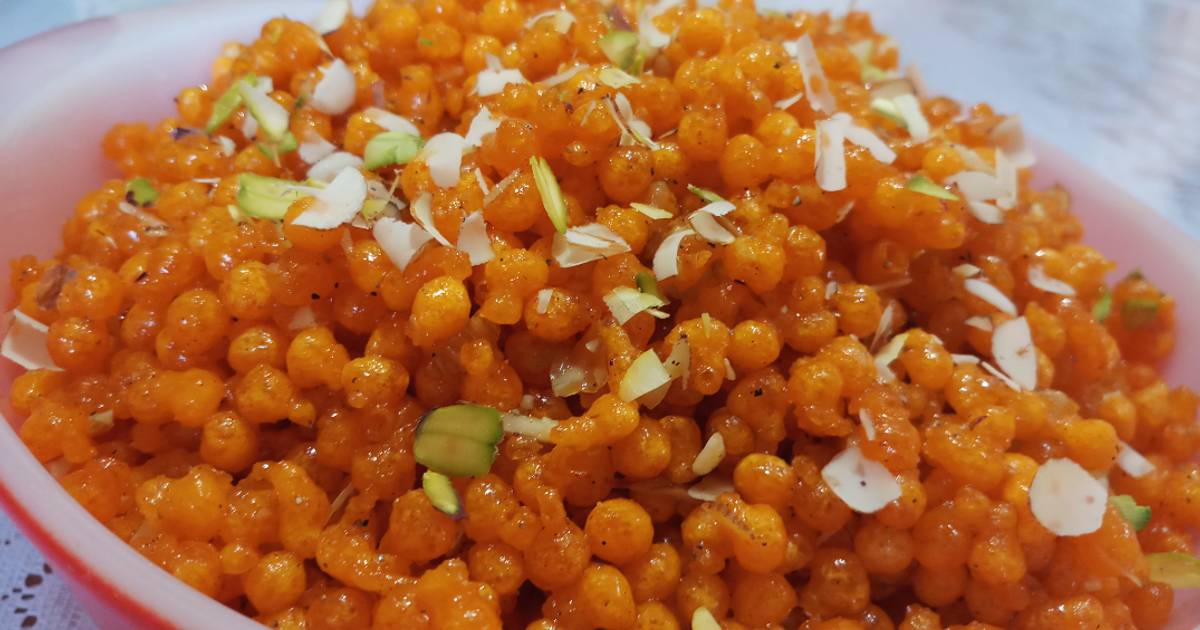 Sweet Bundi Recipe by Mital Viramgama - Cookpad