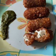 Cheese sabudana tikki A picture of Cheese sabudana tikki.